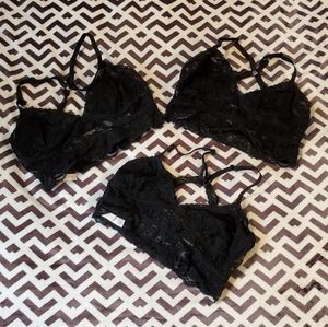 🌵 3 for $20 SALE: Bundle of 3 Lace Bralettes